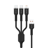 GREEN LION 3in1 Silicone Cable USB - A To USB - C×2 and Lightning 1.2meter Cable - Black - Al Kabayel Discount CentreGREEN LION 3in1 Silicone Cable USB - A To USB - C×2 and Lightning 1.2meter Cable - BlackCords & AdaptersGREEN LIONAl Kabayel Discount Centre