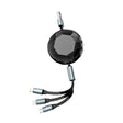 Green Lion 5 - in - 1 Diamond Retractable Cable, USB - C to USB - C, USB - C to Lightning, USB - A to USB - C, USB - A to Lightning, 1.2M Length, 60W Charging, 480Mbps Data Transfer, Black - Al Kabayel Discount CentreGreen Lion 5 - in - 1 Diamond Retractable Cable, USB - C to USB - C, USB - C to Lightning, USB - A to USB - C, USB - A to Lightning, 1.2M Length, 60W Charging, 480Mbps Data Transfer, BlackCords & AdaptersGREEN LIONAl Kabayel Discount Centre