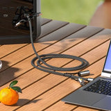 Green Lion 6 in 1 Cable Charging, Led Light, Ignition, 1.2m Woven Cable, 480Mbps Transfer Speed, PD60W Fast Charging - Gray - Al Kabayel Discount CentreGreen Lion 6 in 1 Cable Charging, Led Light, Ignition, 1.2m Woven Cable, 480Mbps Transfer Speed, PD60W Fast Charging - GrayCords & AdaptersGREEN LIONAl Kabayel Discount Centre
