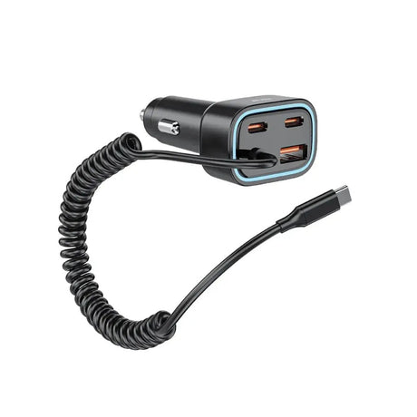 Green Lion 90W Car Charger with Dual PD Charger and Built - in USB - C and USB - A Cables – Gray - Al Kabayel Discount CentreGreen Lion 90W Car Charger with Dual PD Charger and Built - in USB - C and USB - A Cables – GrayCords & AdaptersGREEN LIONAl Kabayel Discount Centre