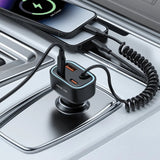 Green Lion 90W Car Charger with Dual PD Charger and Built - in USB - C and USB - A Cables – Gray - Al Kabayel Discount CentreGreen Lion 90W Car Charger with Dual PD Charger and Built - in USB - C and USB - A Cables – GrayCords & AdaptersGREEN LIONAl Kabayel Discount Centre