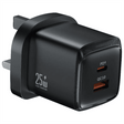 Green Lion G - Charge Series Dual Port Wall Charger 25W UK Plug with 1m USB - C to Lightning Cable, QC3.0 18W - Black - Al Kabayel Discount CentreGreen Lion G - Charge Series Dual Port Wall Charger 25W UK Plug with 1m USB - C to Lightning Cable, QC3.0 18W - BlackCords & AdaptersGREEN LIONAl Kabayel Discount Centre