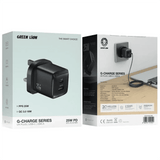 Green Lion G - Charge Series Dual Port Wall Charger 25W UK Plug with 1m USB - C to Lightning Cable, QC3.0 18W - Black - Al Kabayel Discount CentreGreen Lion G - Charge Series Dual Port Wall Charger 25W UK Plug with 1m USB - C to Lightning Cable, QC3.0 18W - BlackCords & AdaptersGREEN LIONAl Kabayel Discount Centre