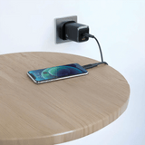 Green Lion G - Charge Series Dual Port Wall Charger 45W UK Plug with 1m USB - C to USB - C Cable, QC3.0 18W - Black - Al Kabayel Discount CentreGreen Lion G - Charge Series Dual Port Wall Charger 45W UK Plug with 1m USB - C to USB - C Cable, QC3.0 18W - BlackCords & AdaptersGREEN LIONAl Kabayel Discount Centre