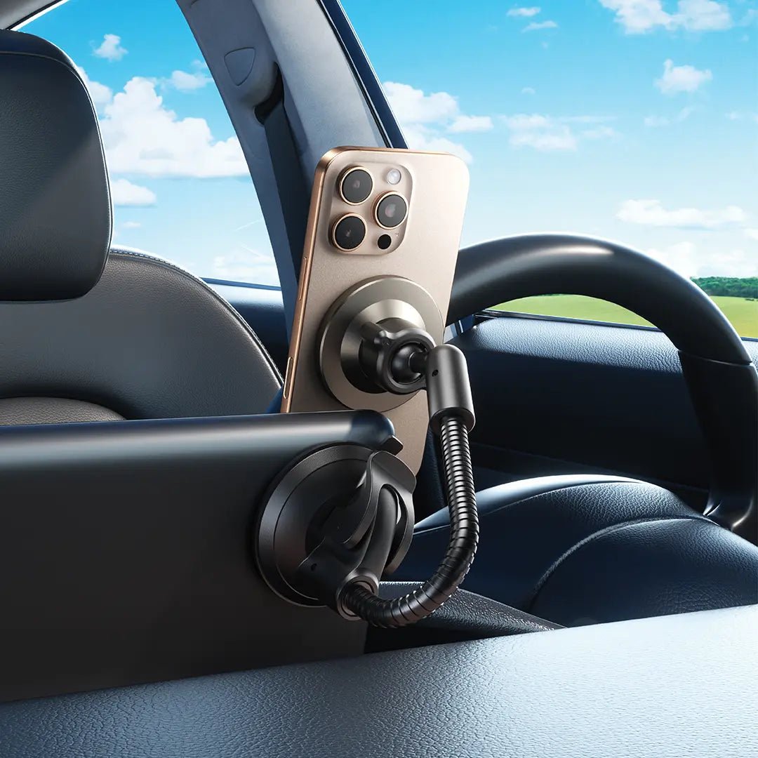 Green Lion GX - 65 MagSafe Car Phone Holder, Washable Suction Base, Ultra - Strong N52 Magnets - Black - Al Kabayel Discount CentreGreen Lion GX - 65 MagSafe Car Phone Holder, Washable Suction Base, Ultra - Strong N52 Magnets - BlackMobile AccessoriesGREEN LIONAl Kabayel Discount Centre