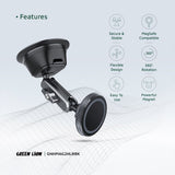 Green Lion Halo MagSafe 2 Car Phone Holder, Strong Magnets - Black - Al Kabayel Discount CentreGreen Lion Halo MagSafe 2 Car Phone Holder, Strong Magnets - BlackMobile AccessoriesGREEN LIONAl Kabayel Discount Centre