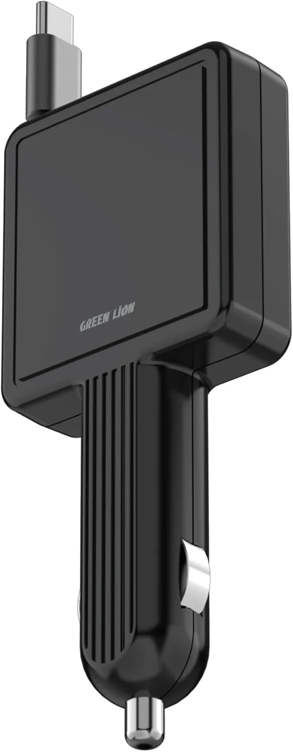 GREEN LION Integrated Car Charger with Retractable Cables 30W, 80cm Cable - Al Kabayel Discount CentreGREEN LION Integrated Car Charger with Retractable Cables 30W, 80cm CableCords & AdaptersGREEN LIONAl Kabayel Discount Centre