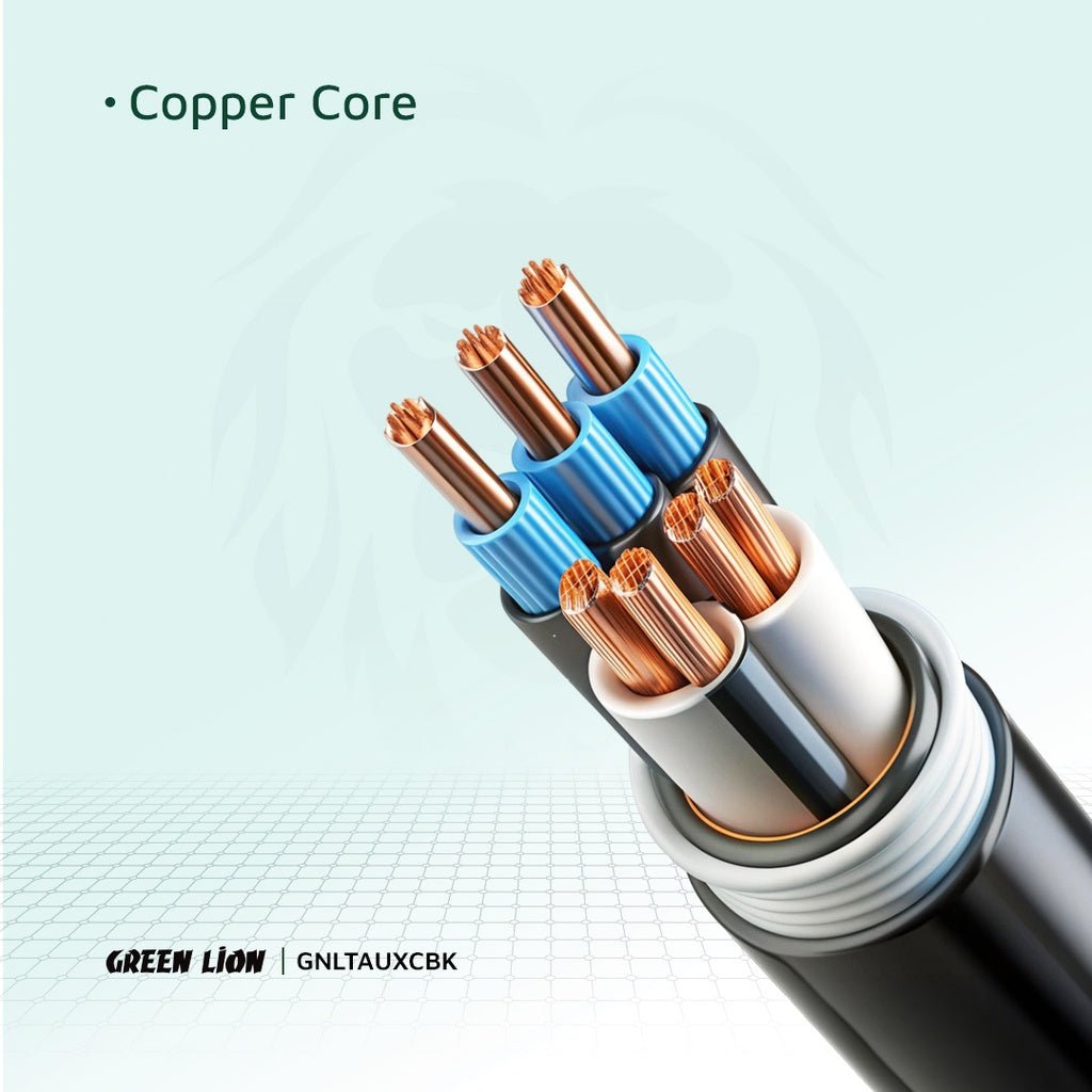 GREEN LION Lightning to AUX Braided 1meter Cable - Black - Al Kabayel Discount CentreGREEN LION Lightning to AUX Braided 1meter Cable - BlackCords & AdaptersGREEN LIONAl Kabayel Discount Centre