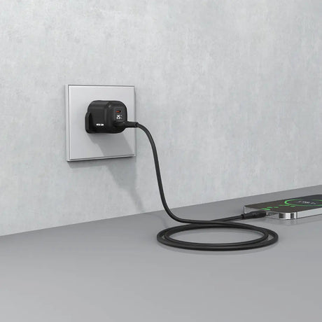 Green Lion Q - Series Uk Plug Gan Charger Usb - C&A Port Pd25W+ Qc3.0 with Real Time Display - Black - Al Kabayel Discount CentreGreen Lion Q - Series Uk Plug Gan Charger Usb - C&A Port Pd25W+ Qc3.0 with Real Time Display - BlackCords & AdaptersGREEN LIONAl Kabayel Discount Centre