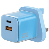 Green Lion Reva Dual Port Wall Charger 20W PD Fast Charge, QC 3.0 18W, Blue - Al Kabayel Discount CentreGreen Lion Reva Dual Port Wall Charger 20W PD Fast Charge, QC 3.0 18W, BlueCords & AdaptersGREEN LIONAl Kabayel Discount Centre