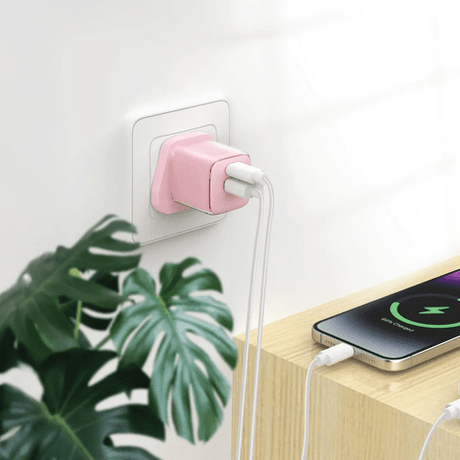 Green Lion Reva Dual Port Wall Charger 20W PD Fast Charge, QC 3.0 18W, Pink - Al Kabayel Discount CentreGreen Lion Reva Dual Port Wall Charger 20W PD Fast Charge, QC 3.0 18W, PinkCords & AdaptersGREEN LIONAl Kabayel Discount Centre