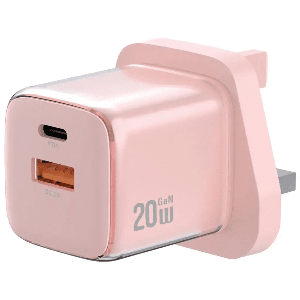Green Lion Reva Dual Port Wall Charger 20W PD Fast Charge, QC 3.0 18W, Pink - Al Kabayel Discount CentreGreen Lion Reva Dual Port Wall Charger 20W PD Fast Charge, QC 3.0 18W, PinkCords & AdaptersGREEN LIONAl Kabayel Discount Centre