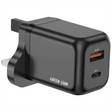 Green Lion Ultra Compact GaN 45W Wall Charger with 1m USB - C to USB - C Cable, QC3.0 Port - Black - Al Kabayel Discount CentreGreen Lion Ultra Compact GaN 45W Wall Charger with 1m USB - C to USB - C Cable, QC3.0 Port - BlackCords & AdaptersGREEN LIONAl Kabayel Discount Centre