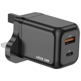 Green Lion Ultra Compact GaN 45W Wall Charger with 1m USB - C to USB - C Cable, QC3.0 Port - Black - Al Kabayel Discount CentreGreen Lion Ultra Compact GaN 45W Wall Charger with 1m USB - C to USB - C Cable, QC3.0 Port - BlackCords & AdaptersGREEN LIONAl Kabayel Discount Centre