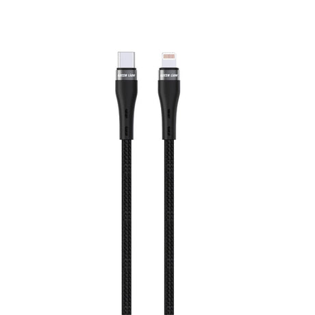 GREEN LION USB - C to Lightning Braided Cable 18W 1meter - Black - Al Kabayel Discount CentreGREEN LION USB - C to Lightning Braided Cable 18W 1meter - BlackCords & AdaptersGREEN LIONAl Kabayel Discount Centre