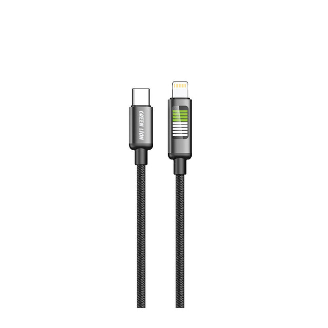 Green Lion USB - C to USB - C LED Charging Cable, 480Mbps Data Transfer Speed, 20V/3A (60W) Power Delivery, Braided + Aluminum Alloy, 1m Length, LED Indicator, 10,000 Bends Lifespan, Black - Al Kabayel Discount CentreGreen Lion USB - C to USB - C LED Charging Cable, 480Mbps Data Transfer Speed, 20V/3A (60W) Power Delivery, Braided + Aluminum Alloy, 1m Length, LED Indicator, 10,000 Bends Lifespan, BlackCords & AdaptersGREEN LIONAl Kabayel Discount Centre