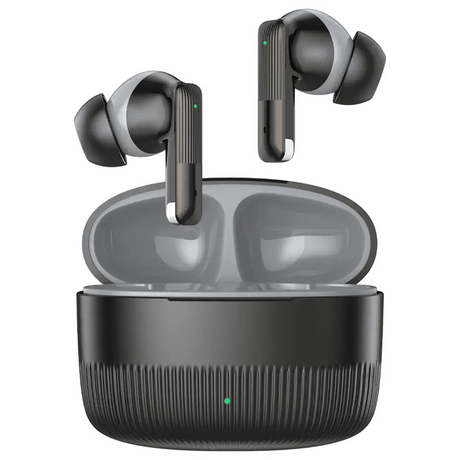 Green Lion Vancouver True Wireless Earbuds Silicone Case Included, V6.0 Bluetooth, Dual Mic ENC, 12Hrs with Case, Black - Al Kabayel Discount CentreGreen Lion Vancouver True Wireless Earbuds Silicone Case Included, V6.0 Bluetooth, Dual Mic ENC, 12Hrs with Case, BlackElectronic AppliancesGREEN LIONAl Kabayel Discount Centre