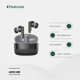 Green Lion Vancouver True Wireless Earbuds Silicone Case Included, V6.0 Bluetooth, Dual Mic ENC, 12Hrs with Case, Black - Al Kabayel Discount CentreGreen Lion Vancouver True Wireless Earbuds Silicone Case Included, V6.0 Bluetooth, Dual Mic ENC, 12Hrs with Case, BlackElectronic AppliancesGREEN LIONAl Kabayel Discount Centre