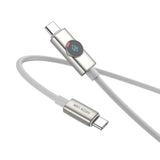Green Lion Volt Display USB - C to USB - C Nylon Braided Cable 1m Length, 100W - Titanium - Al Kabayel Discount CentreGreen Lion Volt Display USB - C to USB - C Nylon Braided Cable 1m Length, 100W - TitaniumCords & AdaptersGREEN LIONAl Kabayel Discount Centre