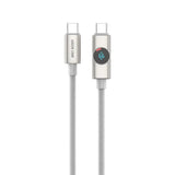 Green Lion Volt Display USB - C to USB - C Nylon Braided Cable 1m Length, 100W - Titanium - Al Kabayel Discount CentreGreen Lion Volt Display USB - C to USB - C Nylon Braided Cable 1m Length, 100W - TitaniumCords & AdaptersGREEN LIONAl Kabayel Discount Centre