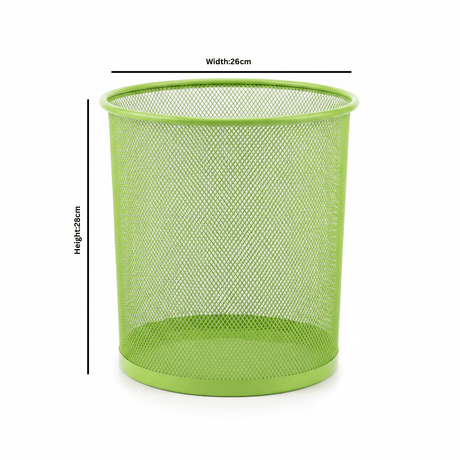 Green Metal Mesh Dustbin - 28×26 cm - Al Kabayel Discount CentreGreen Metal Mesh Dustbin - 28×26 cmOrganizers & AccessoriesAKDCAl Kabayel Discount Centre