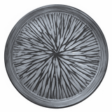 Grey & Black Elegant Ceramic Round Plate — 23cm | Starburst Radial Design - Al Kabayel Discount CentreGrey & Black Elegant Ceramic Round Plate — 23cm | Starburst Radial DesignPlatesAKDCAl Kabayel Discount Centre