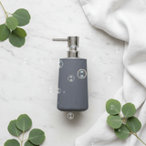 Grey Plastic Ribbed Soap Dispenser with Chrome Pump – 400ml - Al Kabayel Discount CentreGrey Plastic Ribbed Soap Dispenser with Chrome Pump – 400mlHolders & DispensersAKDCAl Kabayel Discount Centre