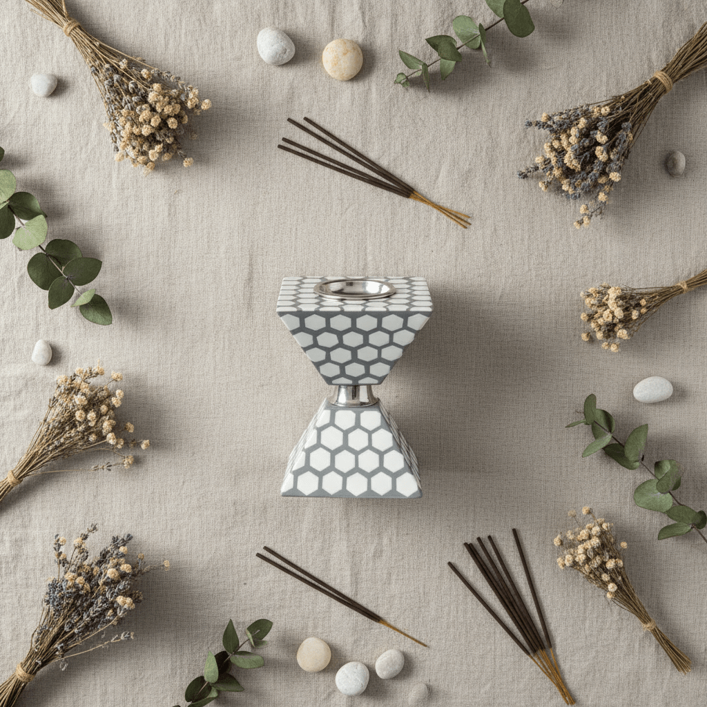 Grey & White Plastic-Coated Incense Burner - 17×12cm - Al Kabayel Discount CentreGrey & White Plastic-Coated Incense Burner - 17×12cmIncense BurnerAKDCAl Kabayel Discount Centre