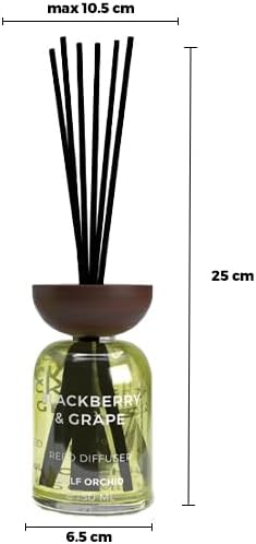 GULF ORCHID Reed Diffuser - Blackberry & Grape 150ml - Al Kabayel Discount CentreGULF ORCHID Reed Diffuser - Blackberry & Grape 150mlHome FragrancesGULF ORCHIDAl Kabayel Discount Centre