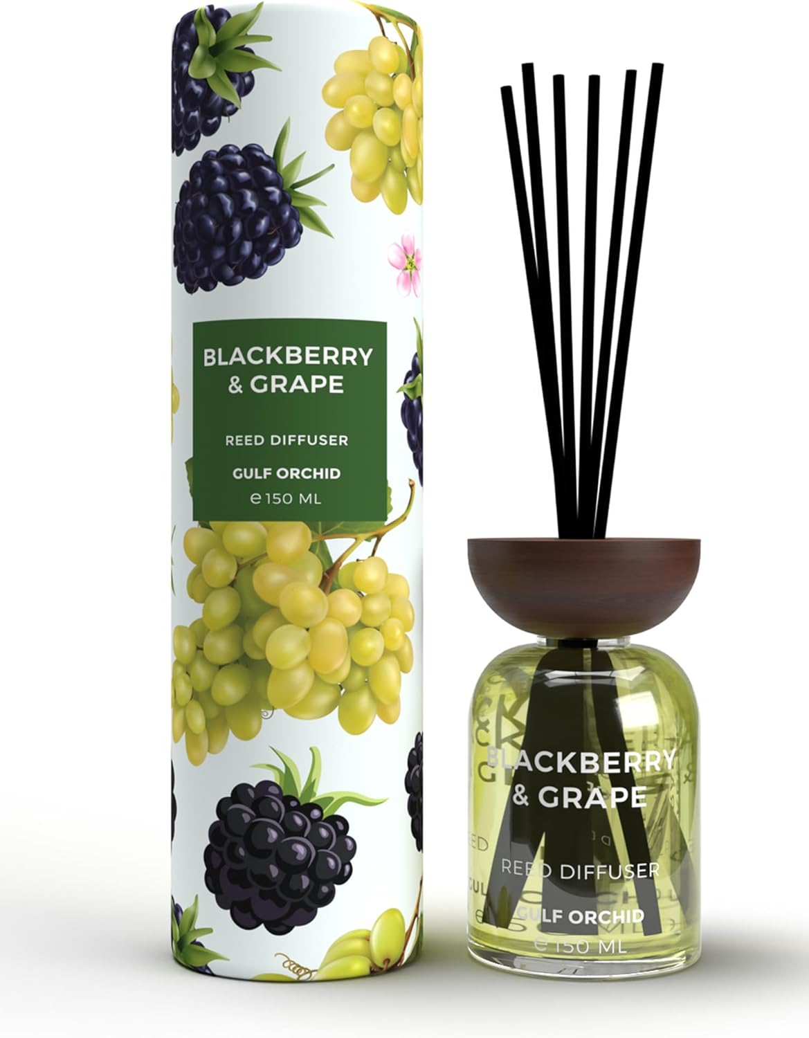 GULF ORCHID Reed Diffuser - Blackberry & Grape 150ml - Al Kabayel Discount CentreGULF ORCHID Reed Diffuser - Blackberry & Grape 150mlHome FragrancesGULF ORCHIDAl Kabayel Discount Centre