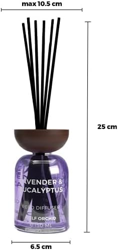 GULF ORCHID Reed Diffuser - Lavender & Eucalyptus 150ml - Al Kabayel Discount CentreGULF ORCHID Reed Diffuser - Lavender & Eucalyptus 150mlHome FragrancesGULF ORCHIDAl Kabayel Discount Centre