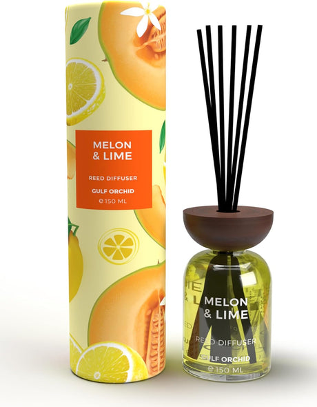 GULF ORCHID Reed Diffuser - Melon & Lime 150ml - Al Kabayel Discount CentreGULF ORCHID Reed Diffuser - Melon & Lime 150mlHome FragrancesGULF ORCHIDAl Kabayel Discount Centre