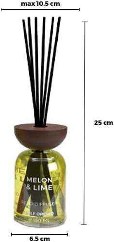 GULF ORCHID Reed Diffuser - Melon & Lime 150ml - Al Kabayel Discount CentreGULF ORCHID Reed Diffuser - Melon & Lime 150mlHome FragrancesGULF ORCHIDAl Kabayel Discount Centre