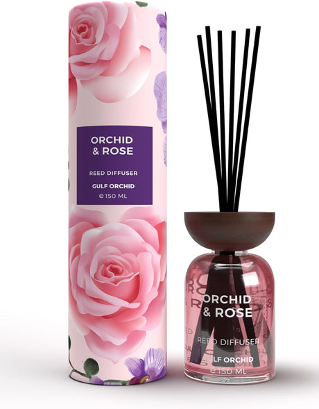 GULF ORCHID Reed Diffuser - Orchid & Rose 150ml - Al Kabayel Discount CentreGULF ORCHID Reed Diffuser - Orchid & Rose 150mlHome FragrancesGULF ORCHIDAl Kabayel Discount Centre
