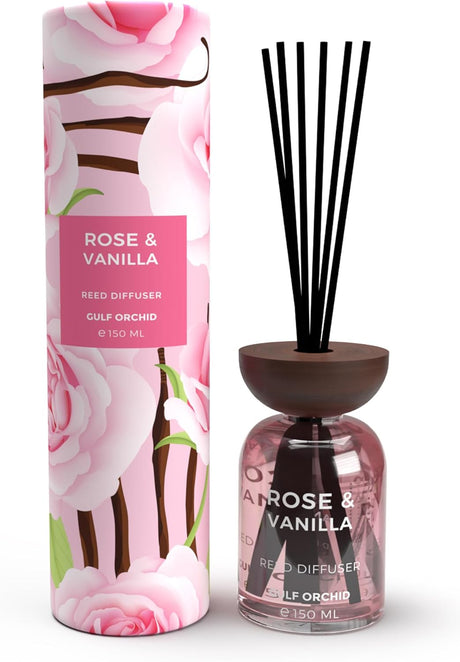 GULF ORCHID Reed Diffuser - Rose & Vanilla 150ml - Al Kabayel Discount CentreGULF ORCHID Reed Diffuser - Rose & Vanilla 150mlHome FragrancesGULF ORCHIDAl Kabayel Discount Centre