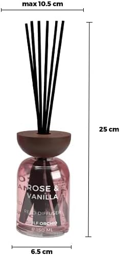 GULF ORCHID Reed Diffuser - Rose & Vanilla 150ml - Al Kabayel Discount CentreGULF ORCHID Reed Diffuser - Rose & Vanilla 150mlHome FragrancesGULF ORCHIDAl Kabayel Discount Centre