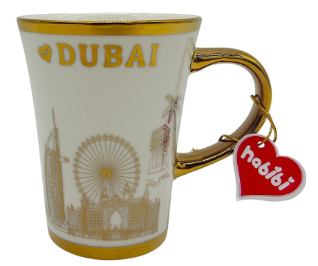 Habibi Dubai Mug 300ml, White Gold Skyscraper Design - Al Kabayel Discount CentreHabibi Dubai Mug 300ml, White Gold Skyscraper DesignMugsHABIBIAl Kabayel Discount Centre