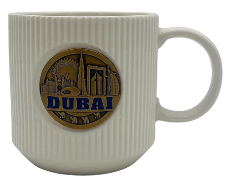 Habibi Dubai Souvenirs Mug 350ml, White Ripple Design - Al Kabayel Discount CentreHabibi Dubai Souvenirs Mug 350ml, White Ripple DesignMugsHABIBIAl Kabayel Discount Centre
