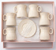 Hamid 12-Pcs Ceramic Cup & Saucer Set | 6 Cups + 6 Saucers | Light Cream with Gold Rim - Al Kabayel Discount CentreHamid 12-Pcs Ceramic Cup & Saucer Set | 6 Cups + 6 Saucers | Light Cream with Gold RimTea SetsHAMIDAl Kabayel Discount Centre