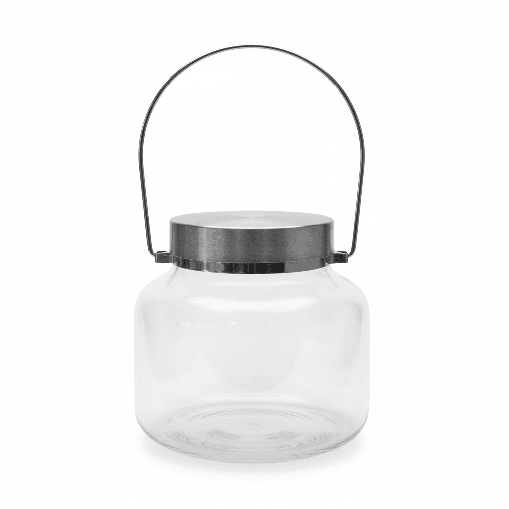 Hamid Airtight Glass Storage Jar with Stainless Steel Lid & Swing Carry Handle — 1800ml - Al Kabayel Discount CentreHamid Airtight Glass Storage Jar with Stainless Steel Lid & Swing Carry Handle — 1800mlJars & Food SaversHAMIDAl Kabayel Discount Centre