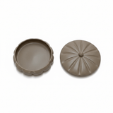 Hamid Ceramic Candy Box with Lid | Scalloped Petal Design | 10.25cm | Warm Brown - Al Kabayel Discount CentreHamid Ceramic Candy Box with Lid | Scalloped Petal Design | 10.25cm | Warm BrownJars & Food SaversHAMIDAl Kabayel Discount Centre