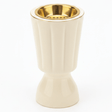 Hamid Ceramic Incense Burner | Ribbed Hourglass Design with Gold Insert | 17cm | Off-White & Beige - Al Kabayel Discount CentreHamid Ceramic Incense Burner | Ribbed Hourglass Design with Gold Insert | 17cm | Off-White & BeigeIncense BurnerHAMIDAl Kabayel Discount Centre