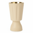 Hamid Ceramic Incense Burner | Ribbed Hourglass Design with Gold Insert | 17cm | Off-White & Beige - Al Kabayel Discount CentreHamid Ceramic Incense Burner | Ribbed Hourglass Design with Gold Insert | 17cm | Off-White & BeigeIncense BurnerHAMIDAl Kabayel Discount Centre