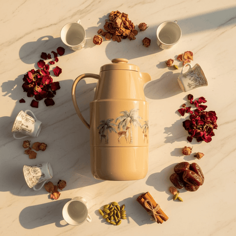 Hamid Coffee Vacuum Flask | Deer & Palm Tree Design | 2 Litre - Al Kabayel Discount CentreHamid Coffee Vacuum Flask | Deer & Palm Tree Design | 2 LitreThermosHAMIDAl Kabayel Discount Centre