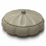 Hamid Cream Ceramic Candy Box with Lid | Scalloped Pumpkin Design | 10.25cm - Al Kabayel Discount CentreHamid Cream Ceramic Candy Box with Lid | Scalloped Pumpkin Design | 10.25cmJars & Food SaversHAMIDAl Kabayel Discount Centre