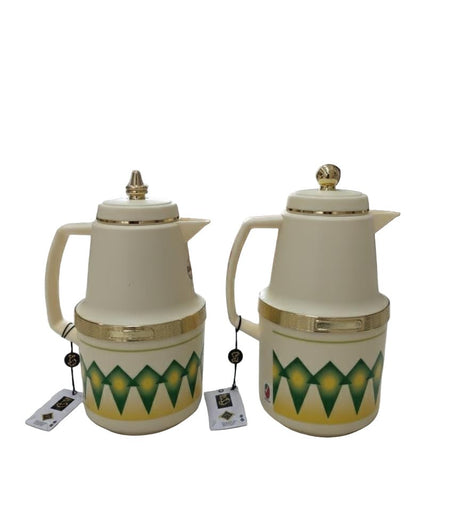Hamid Double Set Vacuum Flask 0.7L & 1.0L – Premium Cream with Gold Accent Design for Stylish Beverage Serving - Al Kabayel Discount CentreHamid Double Set Vacuum Flask 0.7L & 1.0L – Premium Cream with Gold Accent Design for Stylish Beverage ServingThermosHAMIDAl Kabayel Discount Centre