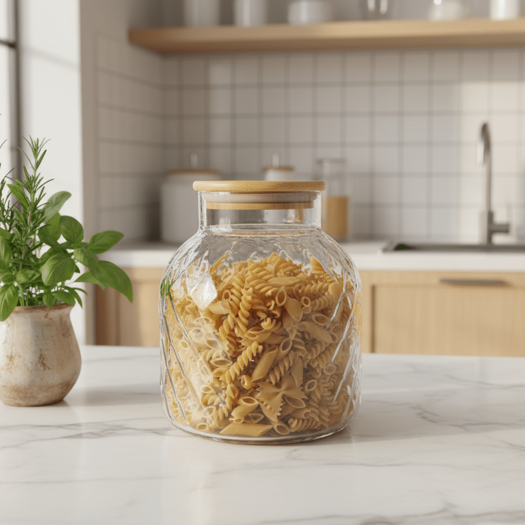 Hamid Glass Canister with Wooden Lid - 1500ml - Al Kabayel Discount CentreHamid Glass Canister with Wooden Lid - 1500mlJars & Food SaversHAMIDAl Kabayel Discount Centre