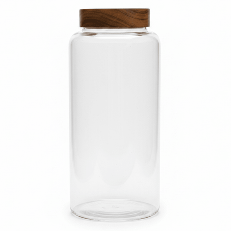 Hamid Glass Canister with Wooden Lid — 3300ml - Al Kabayel Discount CentreHamid Glass Canister with Wooden Lid — 3300mlJars & Food SaversHAMIDAl Kabayel Discount Centre