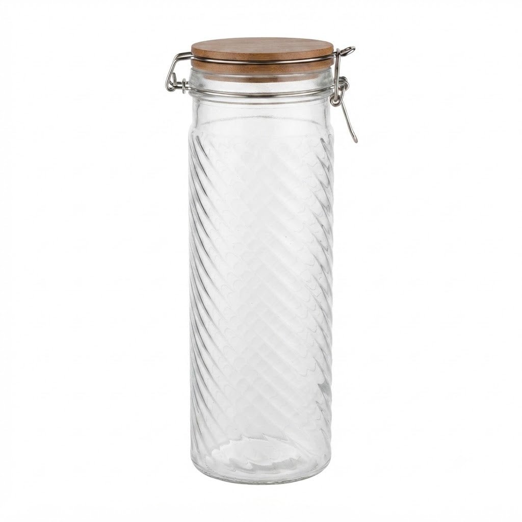 Hamid Glass Jar with Clip Lid - 1800ml - Al Kabayel Discount CentreHamid Glass Jar with Clip Lid - 1800mlJars & Food SaversHAMIDAl Kabayel Discount Centre