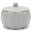 Hamid Grey Ceramic Candy Bowl with Lid | 3.5 Inch | Gold Rim Accent - Al Kabayel Discount CentreHamid Grey Ceramic Candy Bowl with Lid | 3.5 Inch | Gold Rim AccentJars & Food SaversHAMIDAl Kabayel Discount Centre
